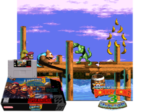 Donkey Kong Country 3 - Dixie Kong's Double Trouble (U) [t2S] Cover